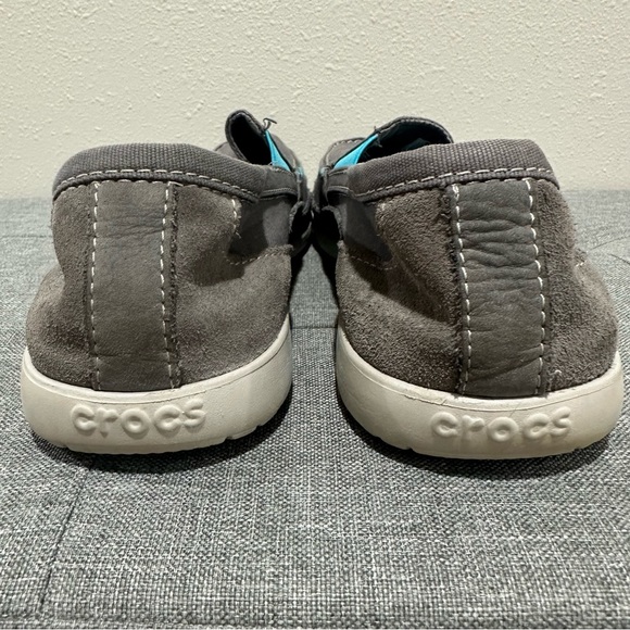 Crocs Walu Canvas/Suede Slip On Shoe - Picture 5 of 12